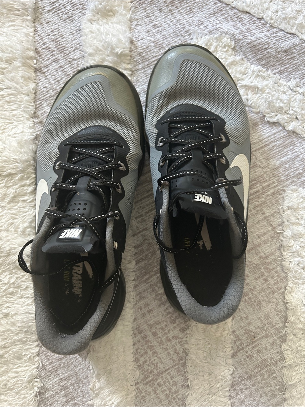Nike Women’s Grey and Blue Training Shoes